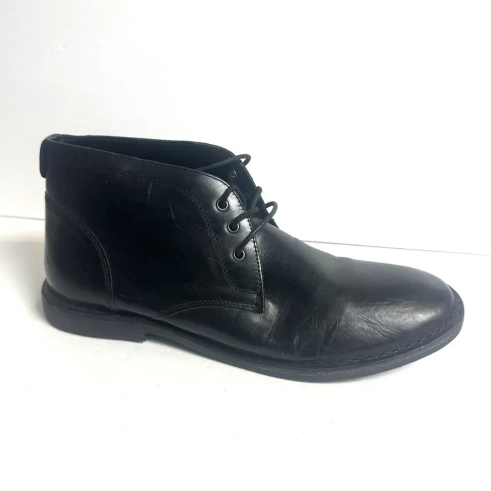 Crown Vintage Mens Casper Chukka Boot Black Size 11.5 M
